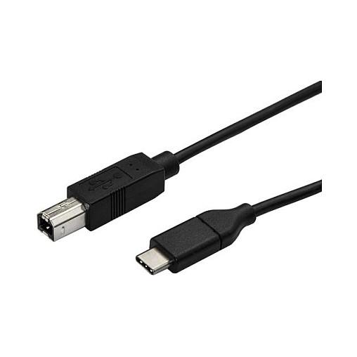 Kabllo StarTech.com USB2CB50CM, USB-C në USB-B, USB 2.0, 480 Mbps, 50 cm - Zezë