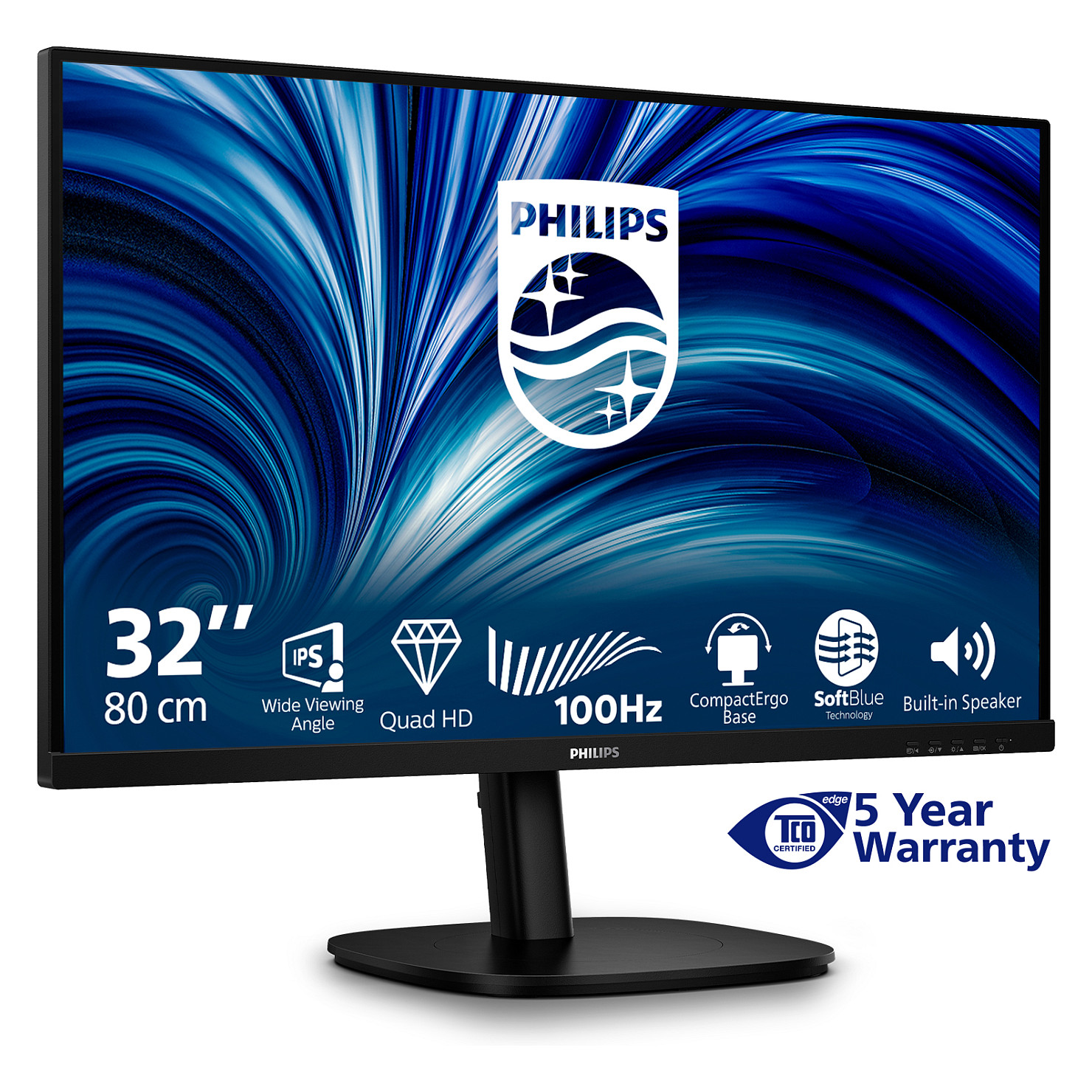Monitor Philips 32B2N3500 / 31.5"/ Quad HD IPS LCD / 100Hz / 4ms / HDMI+DP - Zezë - 5