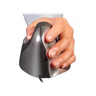 Maus me Kabllo BakkerElkhuizen Evoluent VerticalMouse 4 Left / Vertikal / Laser / 2600 DPI / 6 Butona / USB - Zezë/Hiri - 7