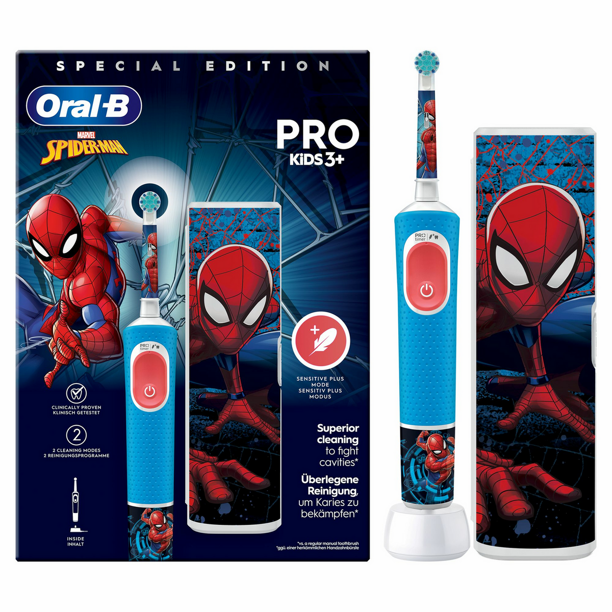 Furçë Dhëmbësh Elektrike Oral-B Pro Kids Spider Man - Blu - 1