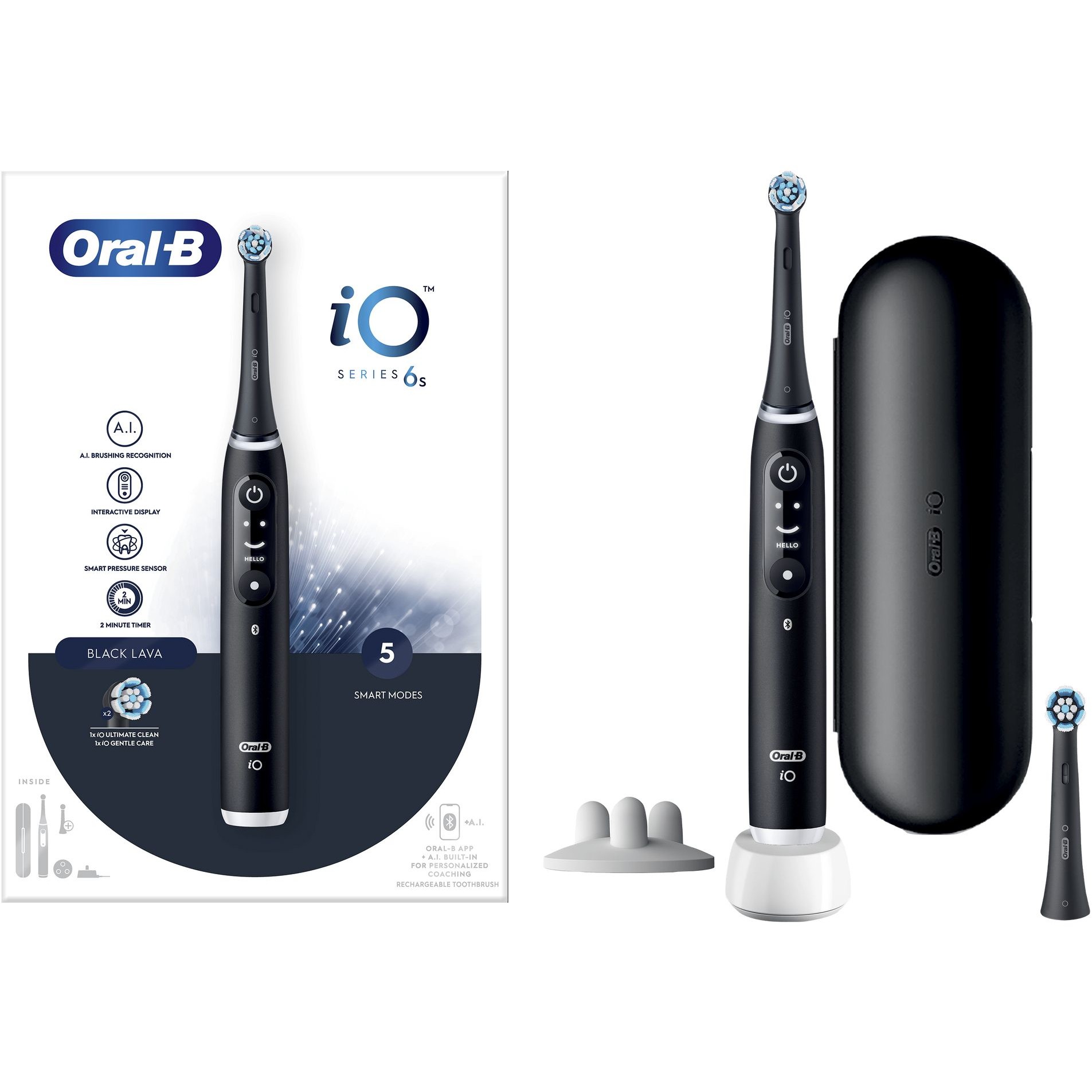 Furçë dhëmbësh elektrike Oral-B iO Series 6s - Zezë - 3
