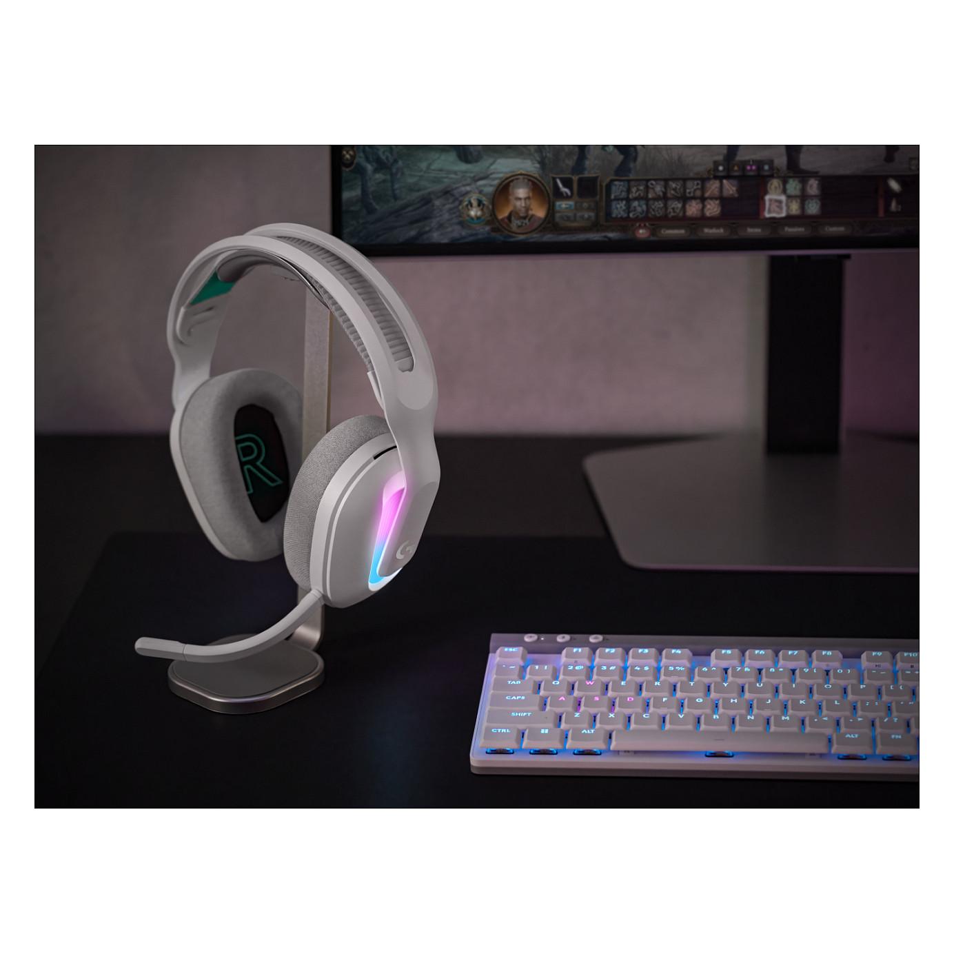 Kufje Gaming Logitech VOSS CDM – PC - Bardhë - 8