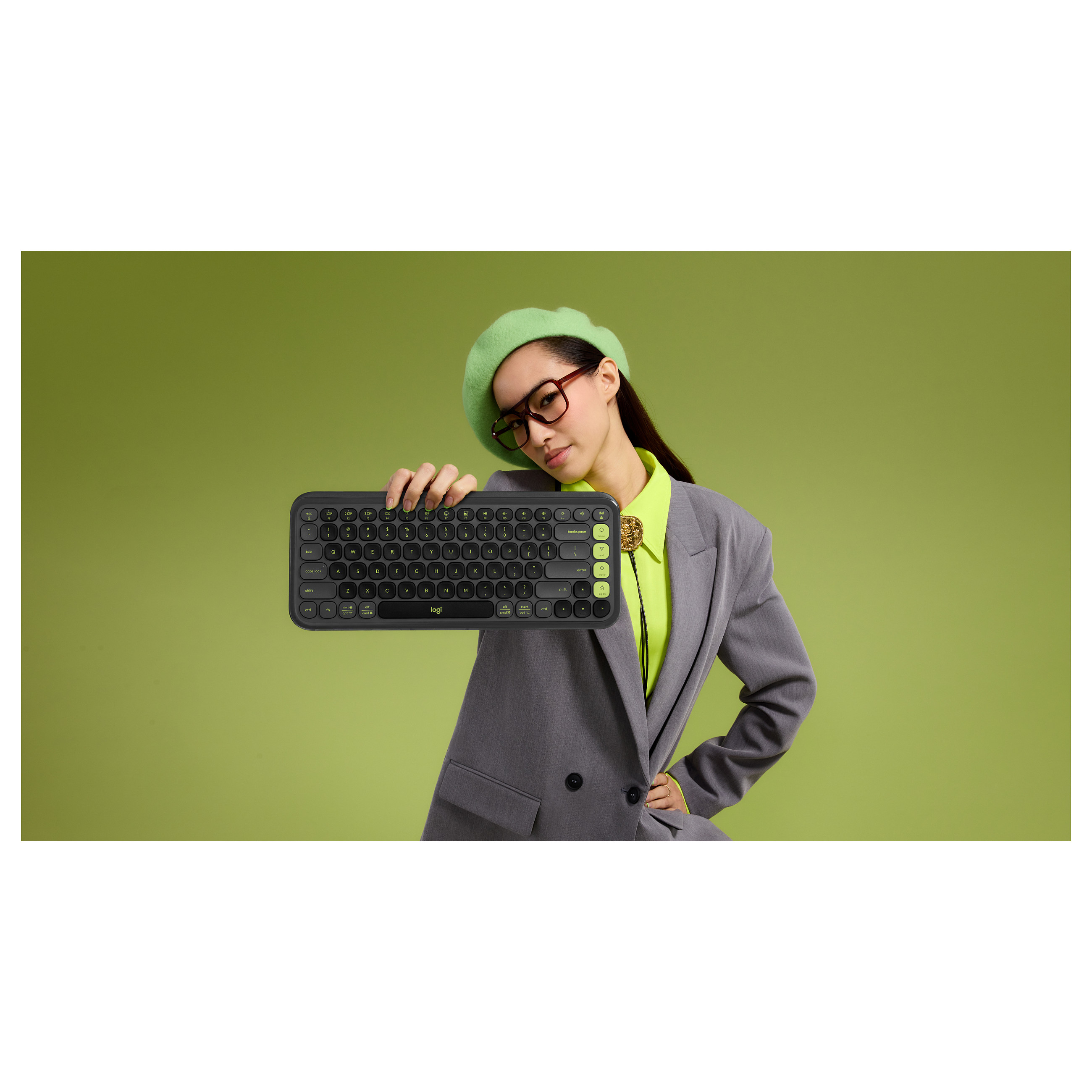 Combo (Tastierë & Maus) Logitech POP Icon / Mini Low-Profile / Wireless Bluetooth / Scissor-Switch / 400 DPI / Multi-Device – Zezë - 10