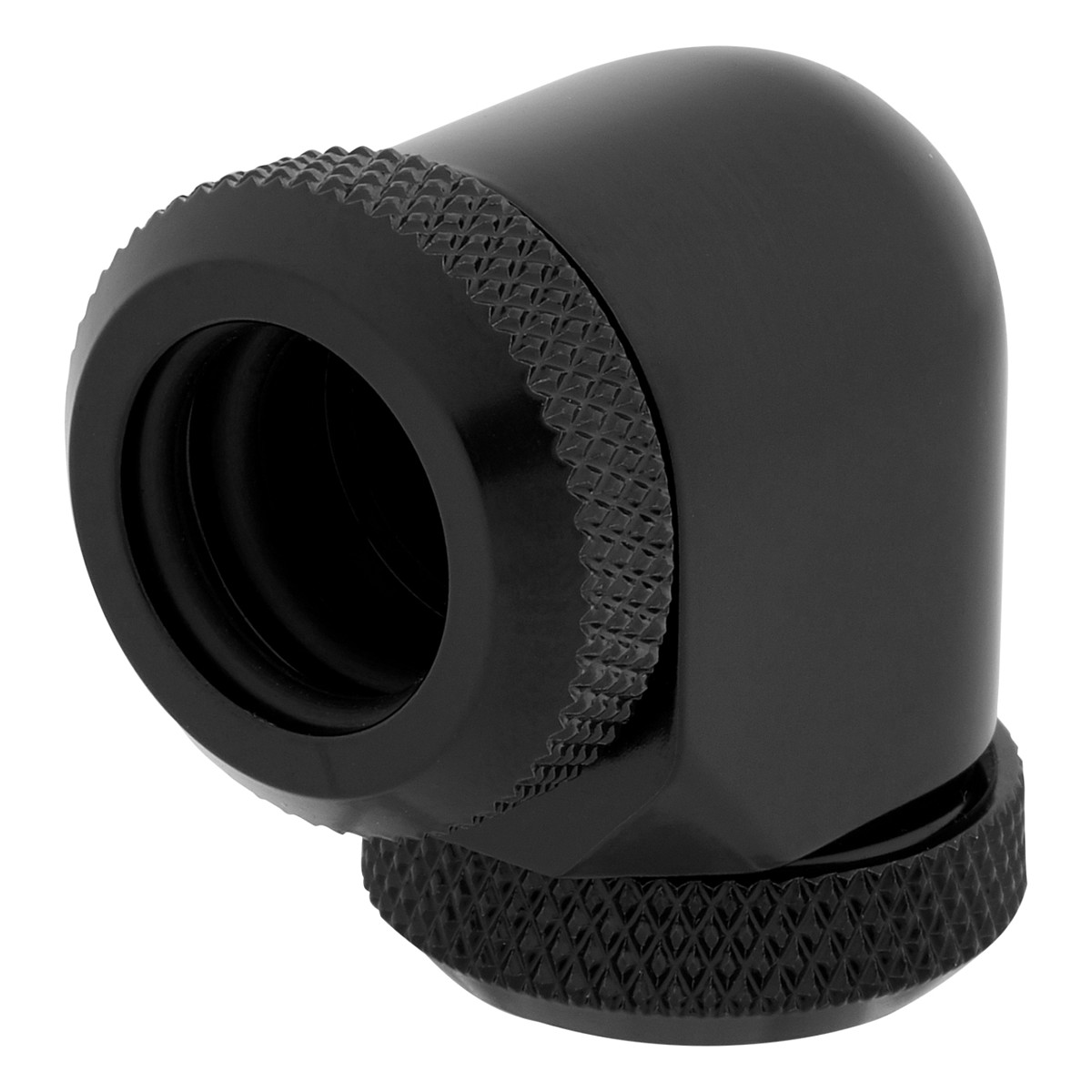 Aksesor për Ftohës Corsair Hydro X Series XF Hardline 90° / 12mm OD / 2 copë / G1/4" BSPP / Custom Watercooling – Zezë - 1
