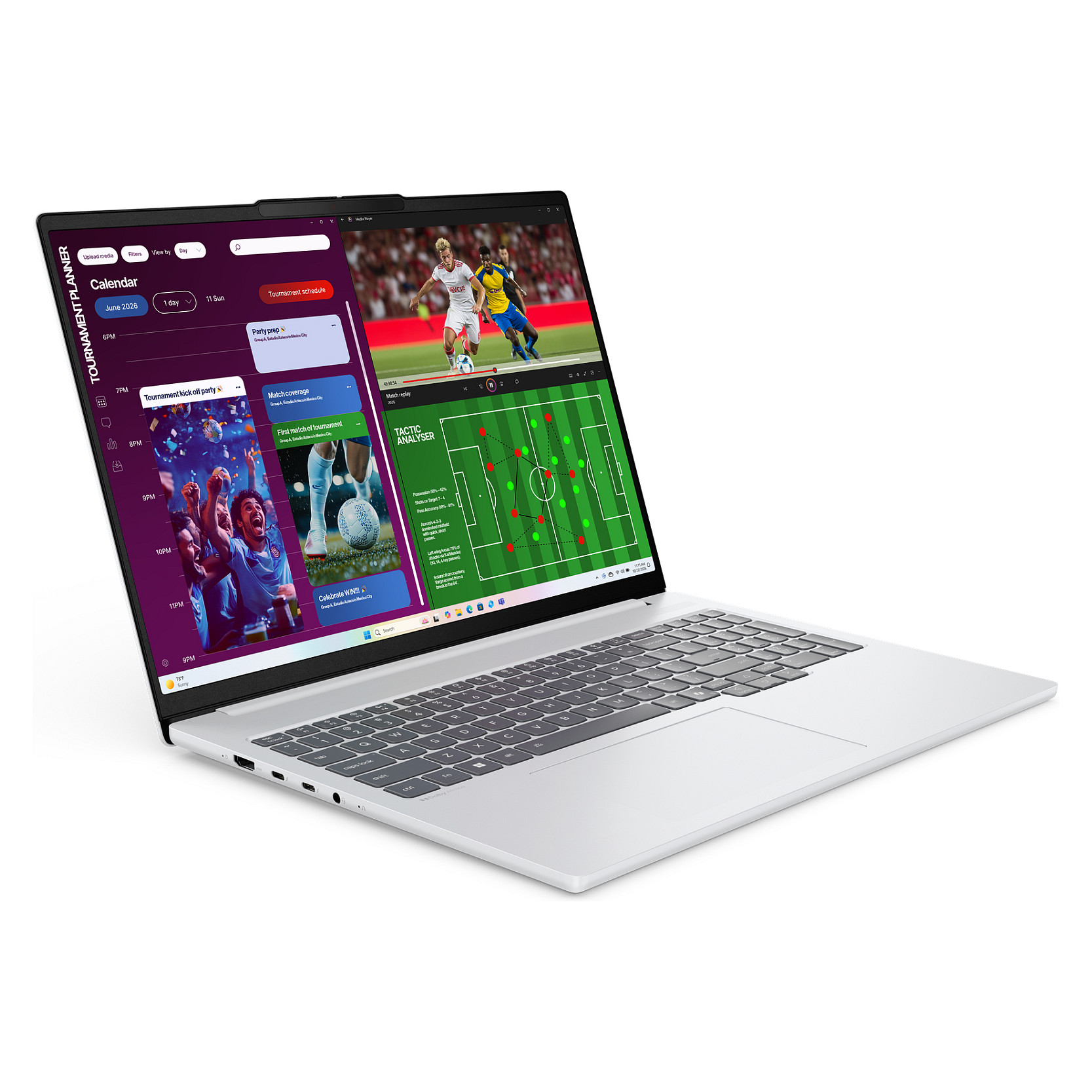 Laptop Lenovo IdeaPad Pro 5i 16IPH11 / Ultra 9 368H / 32GB LPDDR5X / 1TB / 16" 2.8K OLED 120Hz / RTX5060 8GB / DE  - Gri - 8