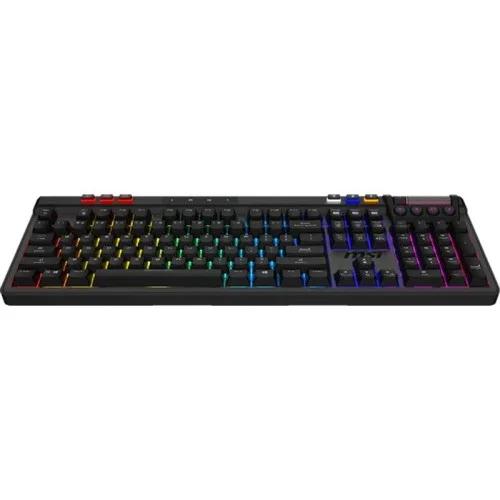 Tastierë Gaming MSI Strike Pro Wireless / Wired / Kailh Midnight Pro Silent / USB + 2.4 GHz Wireless + Bluetooth / AZERTY FR / RGB - Zezë
