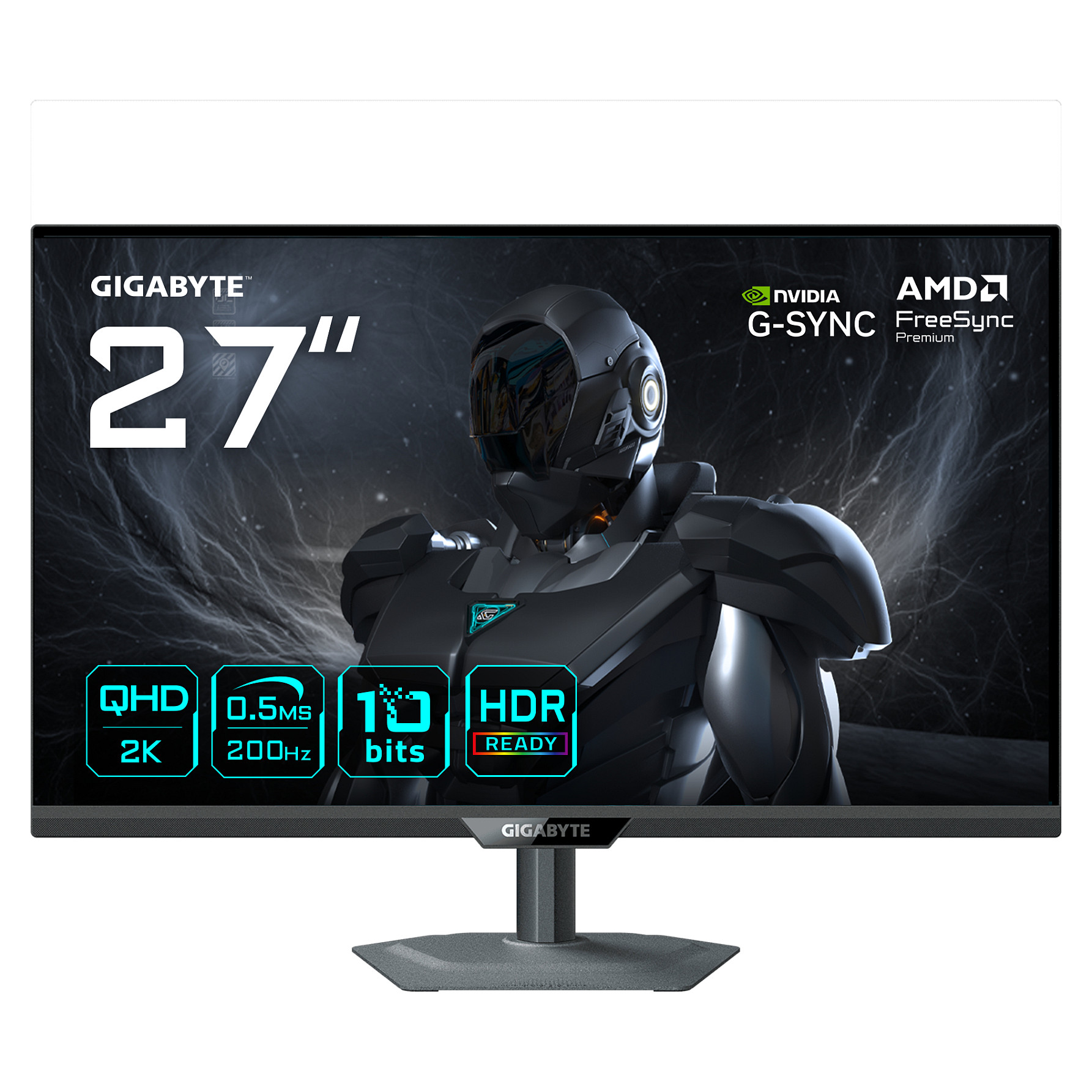 Monitor Gaming GigaByte G27Q20 / 27"/ Quad HD LED SS-IPS / 200Hz / 0.5ms / HDMI+DP - Zezë - 1