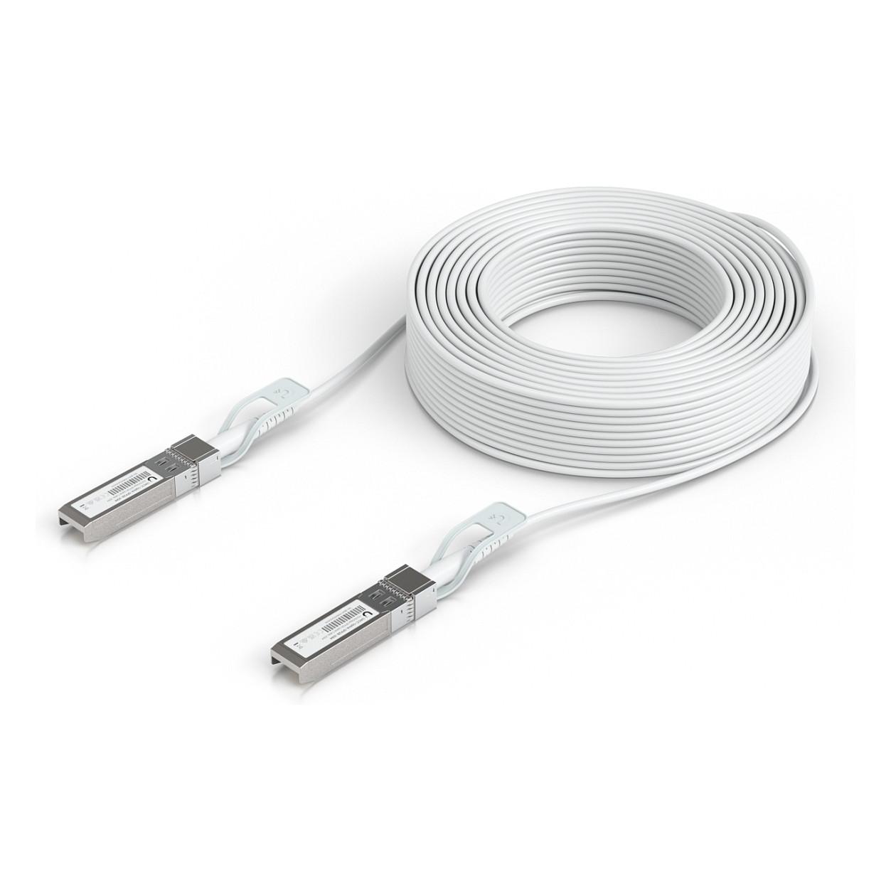Kabllo Fibër Optike Ubiquiti UACC-Uplink-SFP28-30M, SFP28 në SFP28, 30m, 25Gbps, 10Gbps - Bardhë