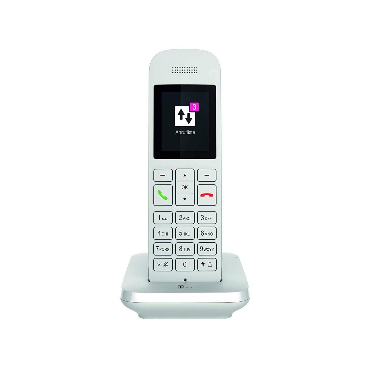 Telefon i Thjeshtë Telekom Sinus 12, DECT, Ekran TFT me Ngjyra 2", Hands-Free - Bardhë