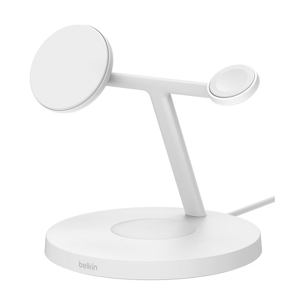 Karikues Pa Kabllo Belkin BoostCharge Pro WIZ032KQWH / 3 në 1 / Qi2 15W / Me Adapter - Bardhë
