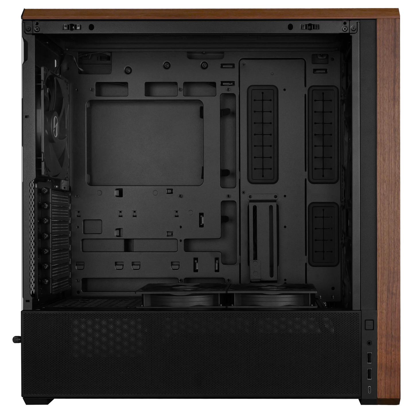 Kasë PC Lian Li LANCOOL 217 / Midi Tower / E-ATX / 2x 170mm + 1x 140mm Fan / Tempered Glass - Zezë - 7
