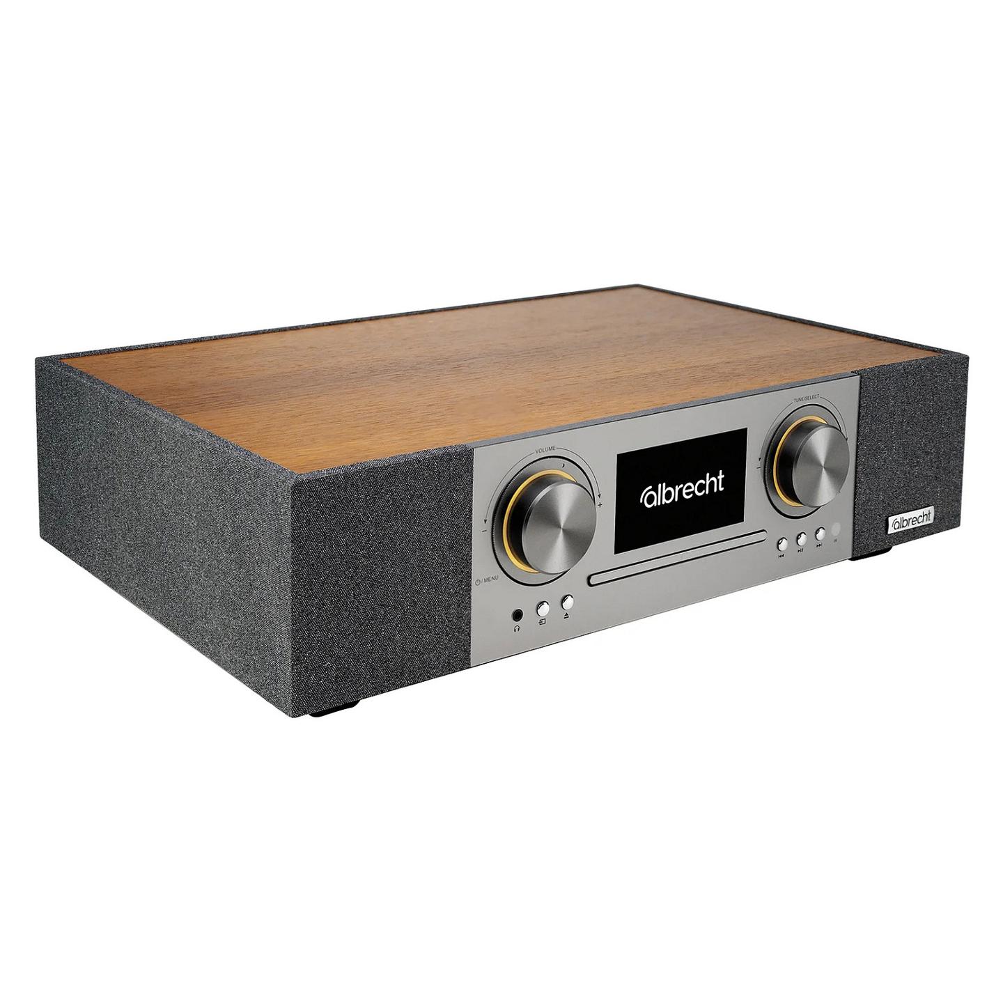 Radio Interneti Albrecht DR 1000, CD, DAB+, FM, Wi-Fi, Bluetooth, 30 W, Ekran LCD 4.3" – Kafe