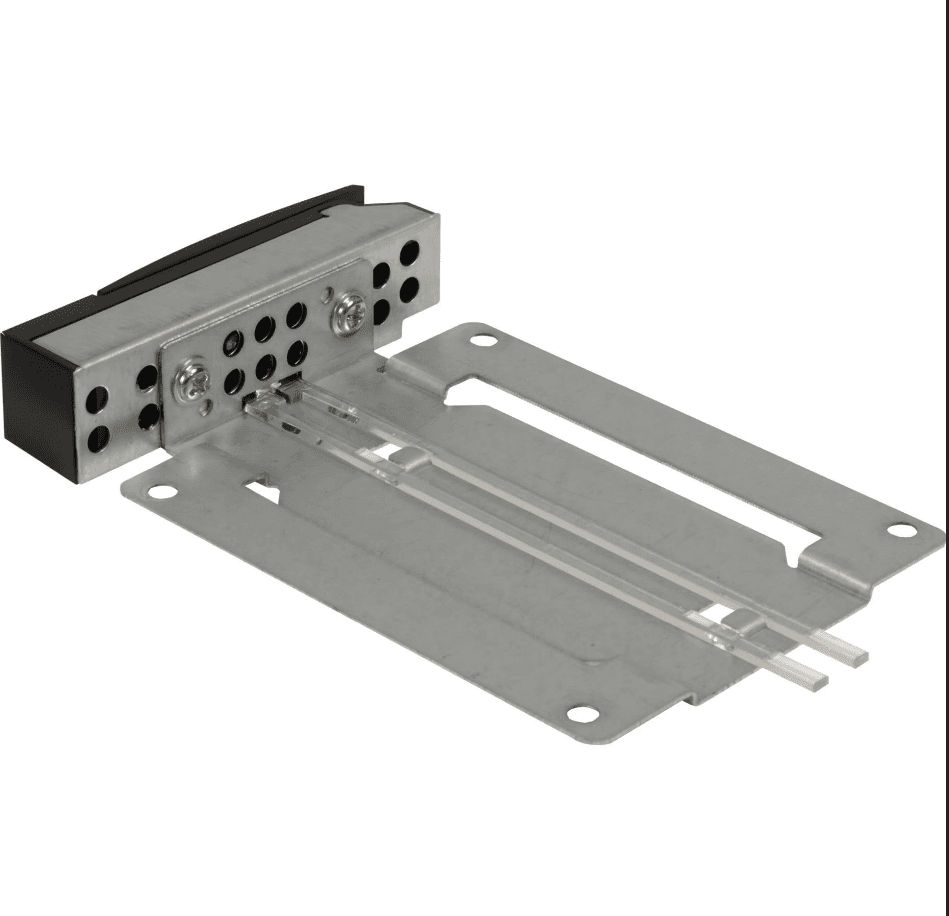 Këllëf për Disqe Inter-Tech ST-5244, 4x 2.5", SATA, SAS, NVMe, montim në hapësirë 5.25", ventilator 40mm - Zezë dhe argjend - 2