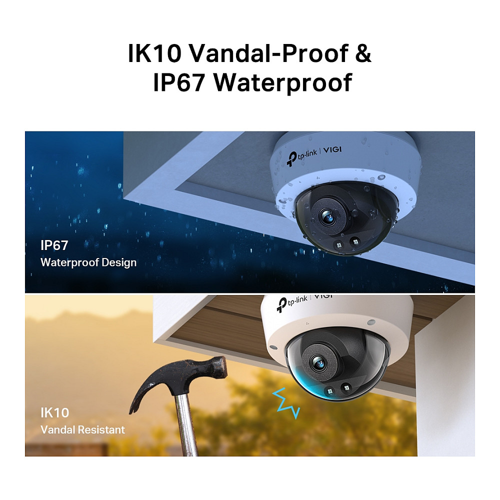 Kamera Sigurie IP CCTV TP-Link Omada IPCam VIGI C240I(2.8mm) 4MP Dome Network - 7