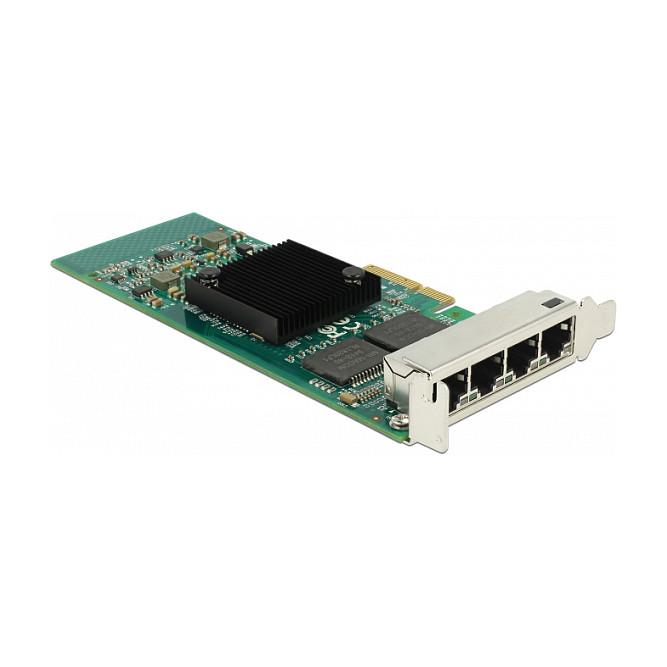 Karta të Rrjetit Delock 89946 / PCIe 2.1 x4 / 4x Gigabit LAN RJ45 / 1000Mbps / Intel i350 / Low Profile - 1