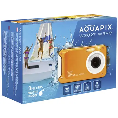 Kamerë digjitale Easypix Aquapix W3027 / 5MP / 30MP Interpolated / 1080p Full HD / 4x Digital Zoom / 2.7" LCD / 3m Waterproof - Portokalli - 2