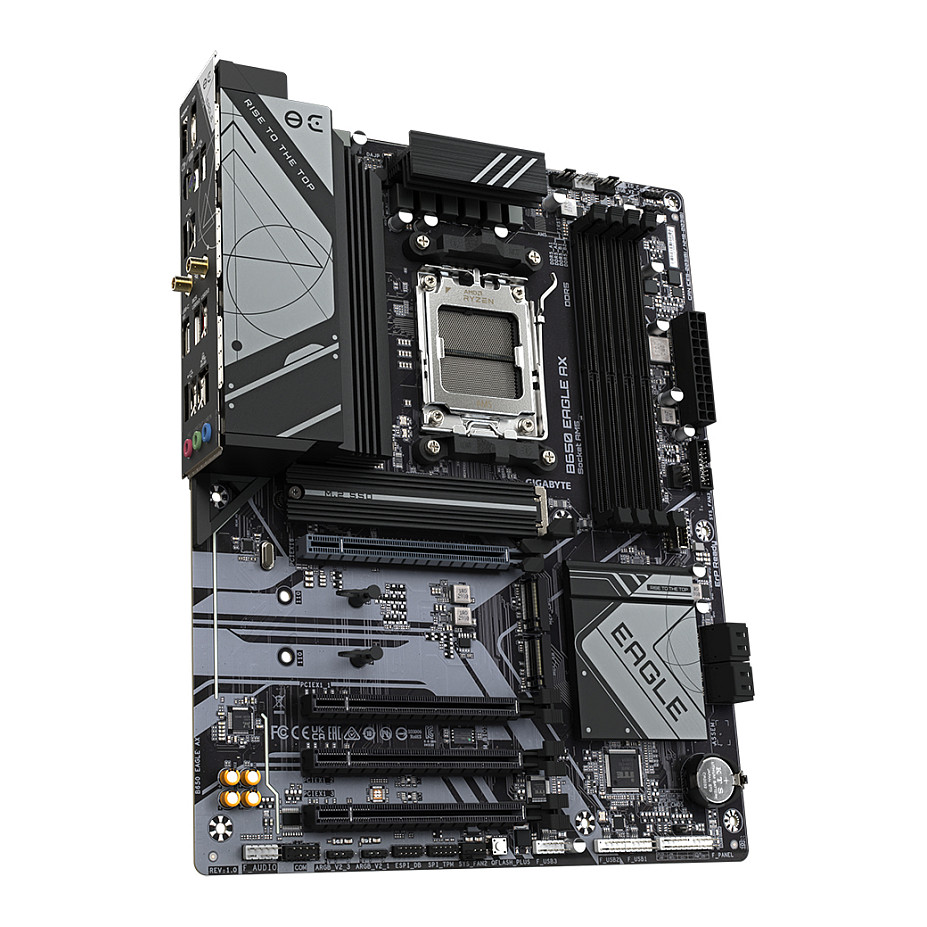 Pllakë Amë Gigabyte B650 EAGLE AX / AMD AM5 / B650 / DDR5 / ATX / Wi-Fi 6E / 1GbE LAN - 3