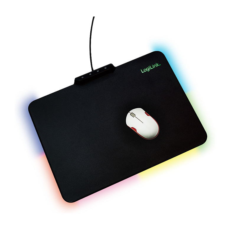 Mauspad Gaming LogiLink ID0155 / 360 x 260mm / Silikon / RGB LED / Anti-rrëshqitës - Zezë - 2