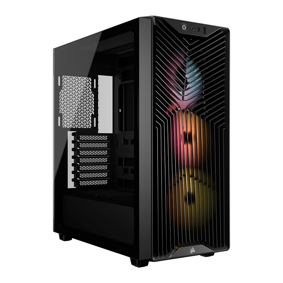 Kasë PC Corsair 3200D RS ARGB / Mid Tower / ATX / 3x 120mm ARGB Fan / Tempered Glass / Mesh / 360mm Radiator - Zezë