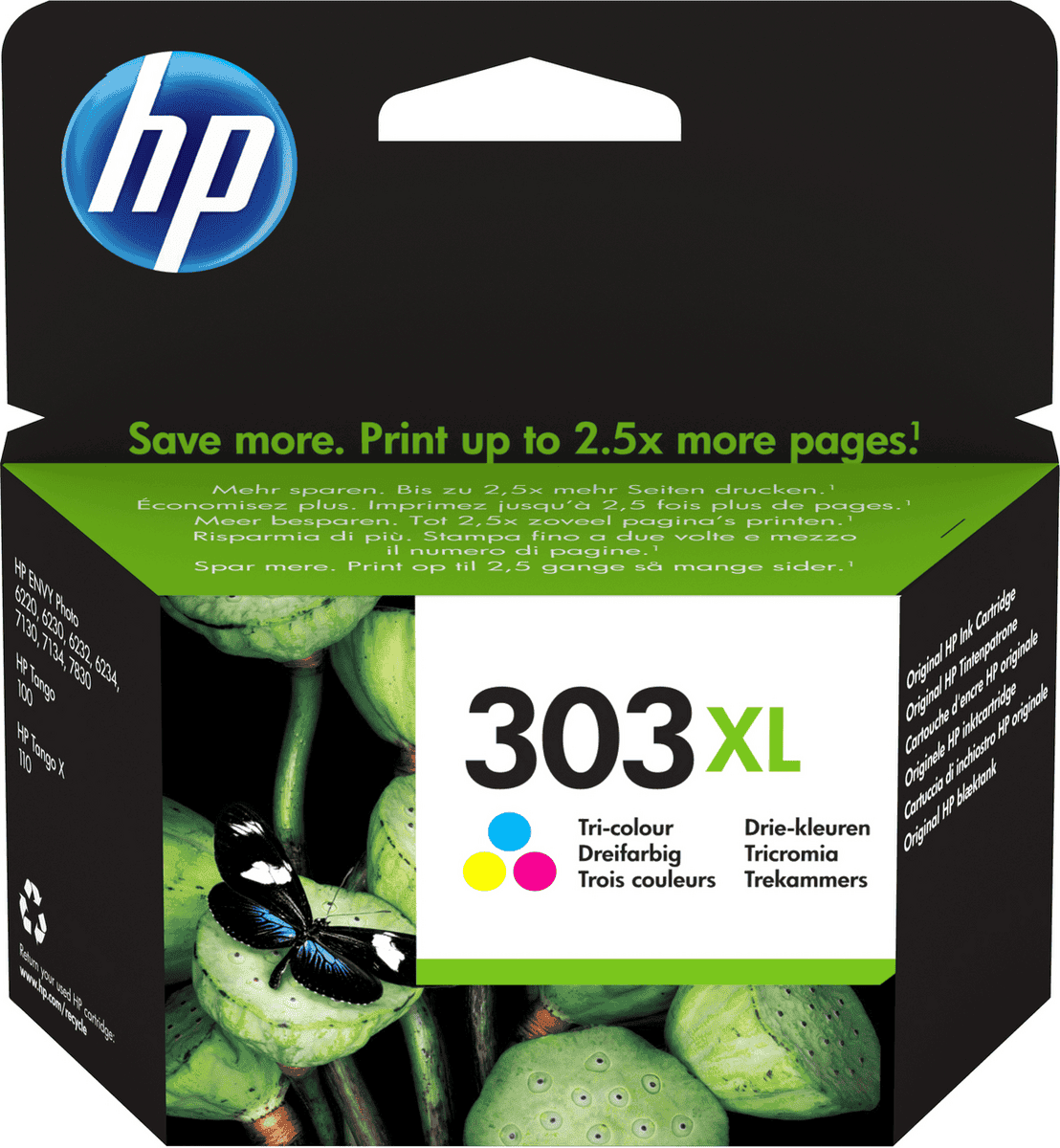 INK HP 303XL – Blu/Rozë/Verdhë - 1