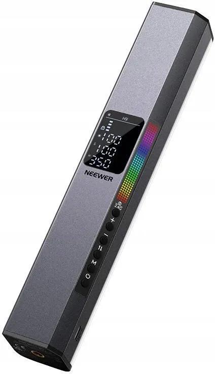 Dritë e Mençur Neewer RGB1, RGB, 10W, 800Lux, 3200-5600K, CRI 98+, 25cm, Magnetike - Zezë