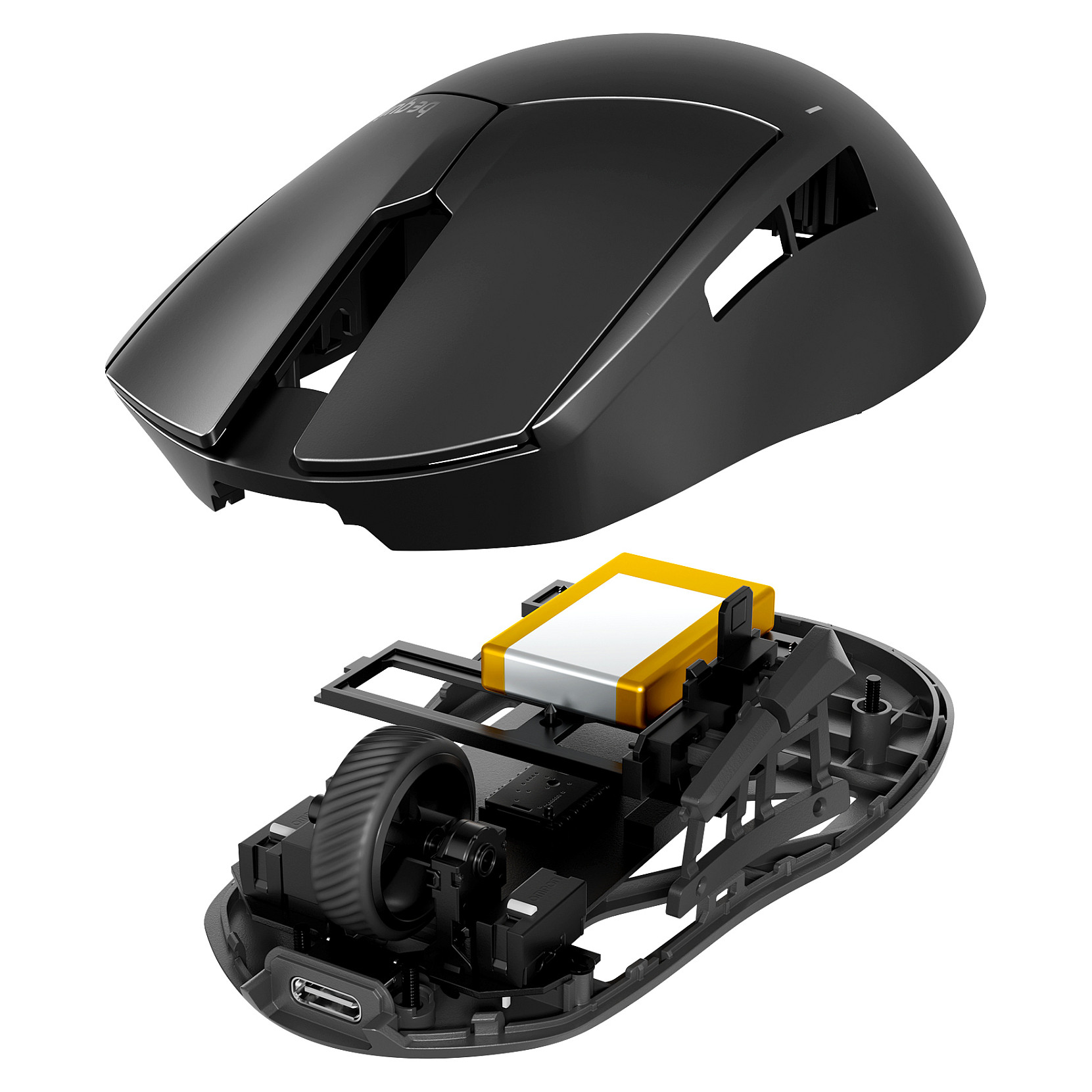 Maus Gaming be quiet! Dark Perk Ergo Wireless / USB – Zezë - 7