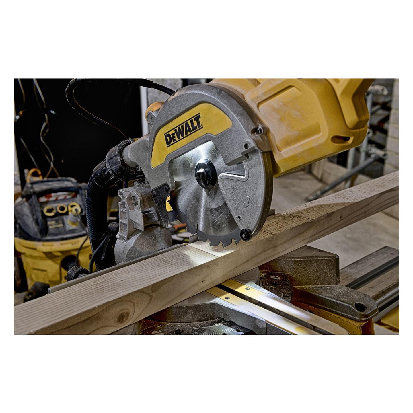 Sharrë Prerëse dhe Këndore DeWALT DWS777-QS, 1800W, 216mm, 6300rpm, 270×62mm - Zezë/Verdhë - 6