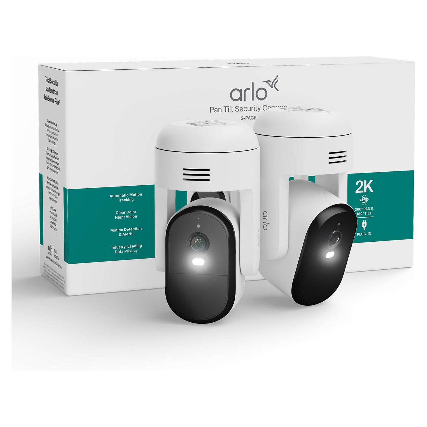 Kamerë Sigurie IP CCTV Arlo Essential 3 2K Pan-Tilt-Zoom, VMC3283-100PES, 3MP, 130°, PT 360°/180°, Zoom Digjital 12x, Wi-Fi - Bardhë