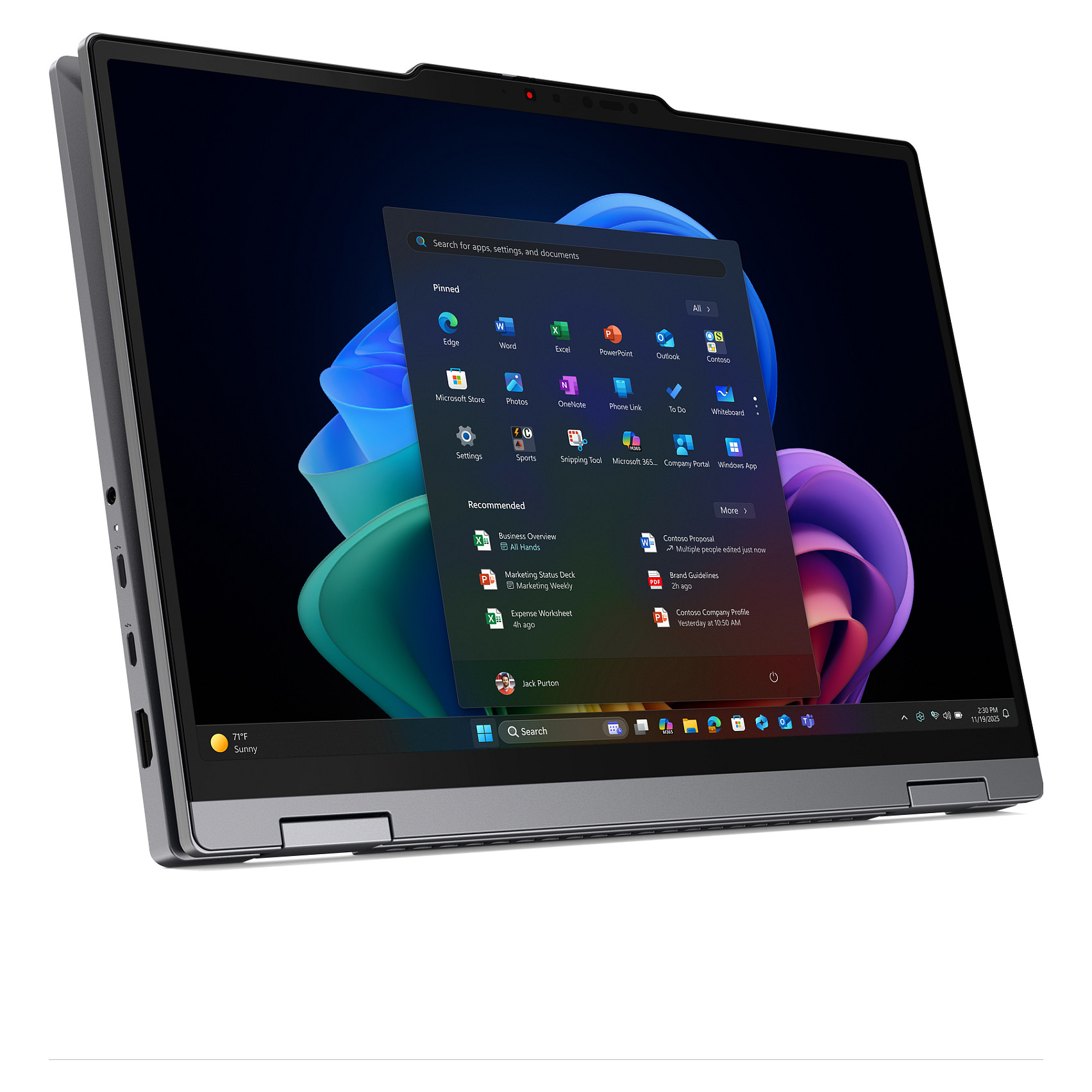 Laptop Lenovo Thinkpad X1 2in1 G11 / Ultra 7 355 / 32GB LPDDR5X / 512GB / 14" WUXGA IPS AG Touch 60Hz / Intel Graphics / DE  - Gri - 8