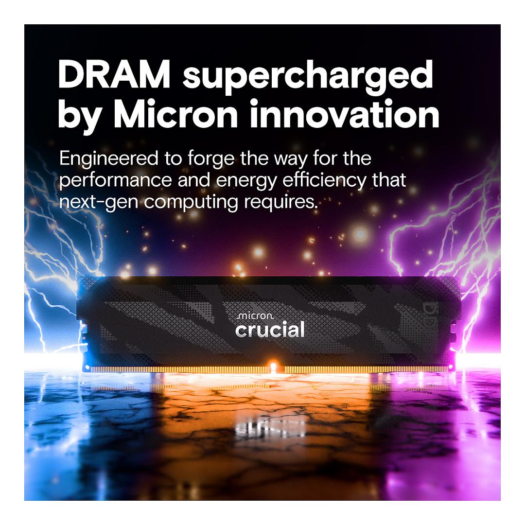 RAM Memorie DDR5 Crucial Pro, 32GB (2x16GB), 6400MT/s, CL32 - Zezë - 6