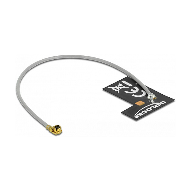 Antena për rrjet DELOCK WLAN 802.11 b/g/n MHF I Male 2dBi / 10cm FPC / Internal / Adhesive Mount - 1