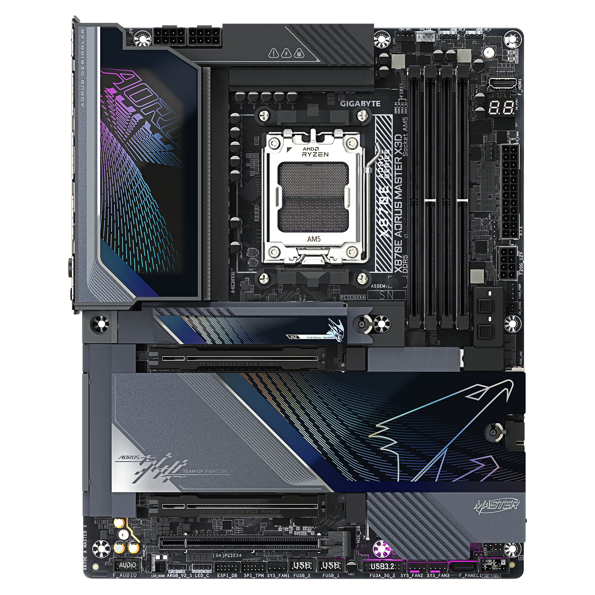 Pllakë Amë AMD AM5 Gigabyte X870E AORUS MASTER X3D / DDR5 / ATX / HDMI - 2