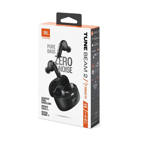 Kufje pa kabllo JBL Tune Beam 2 / Bluetooth 5.3 / ANC / 10mm / 48 orë / IP54 - Zezë - 11