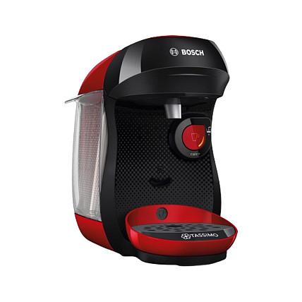 Aparat për Kafe me Kapsula Bosch TASSIMO HAPPY TAS103E, 0.7L, 1400W, INTELLIBREW - Kuqe/Zezë