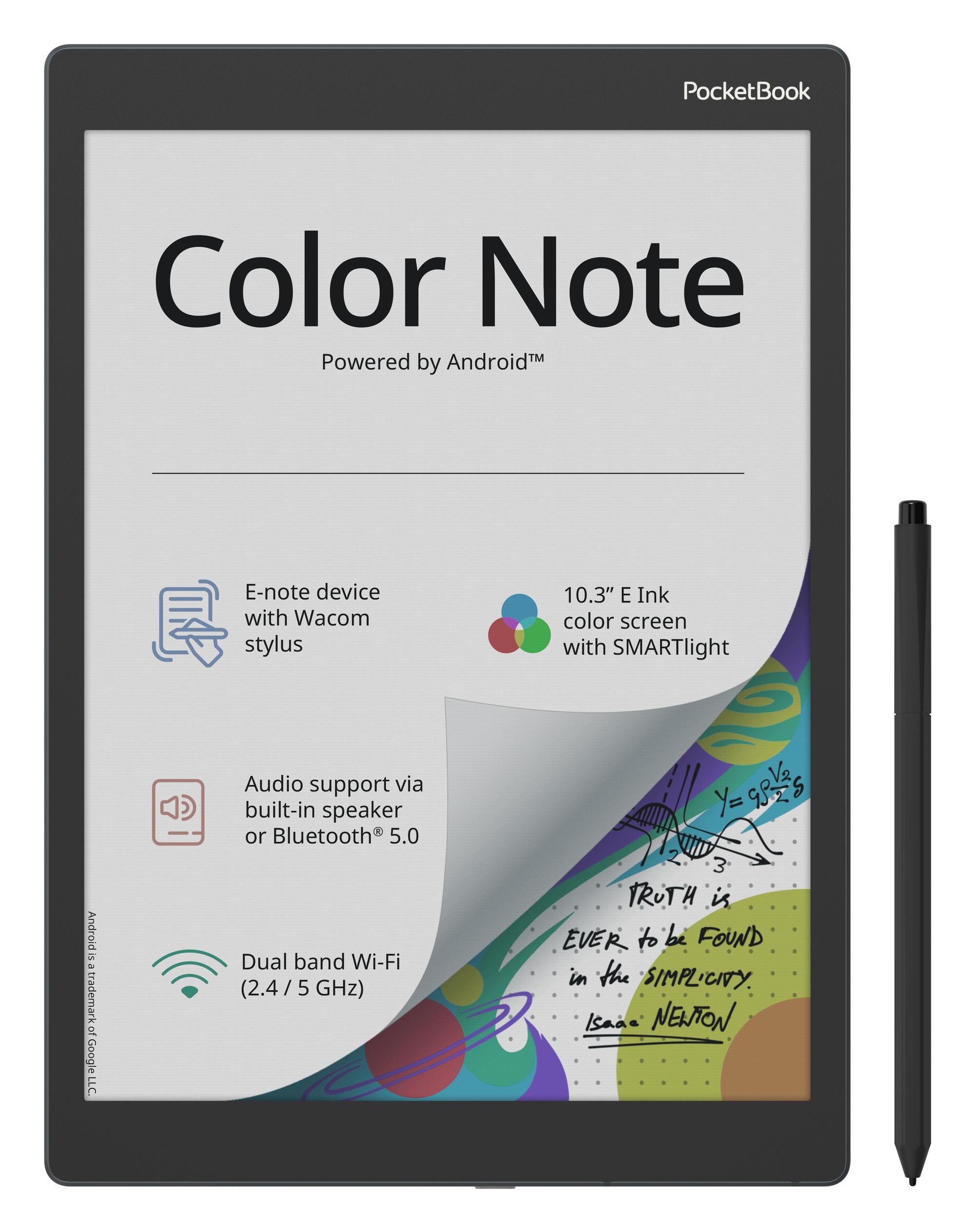 E-book PocketBook Color Note / PB1041-1-WW-B / 10.3" / 32GB - Zezë/Blu