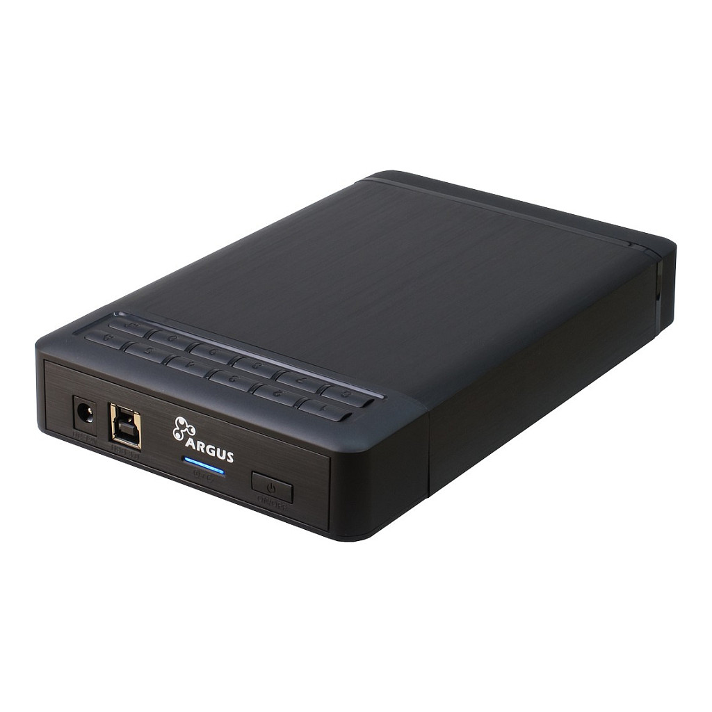 Docking Station Inter-Tech Argus GD-35LK01 / HDD 3.5" / USB 3.0 / SATA 6Gbps / AES 256-bit / Tastierë Numerike / deri 16TB – Zezë - 2