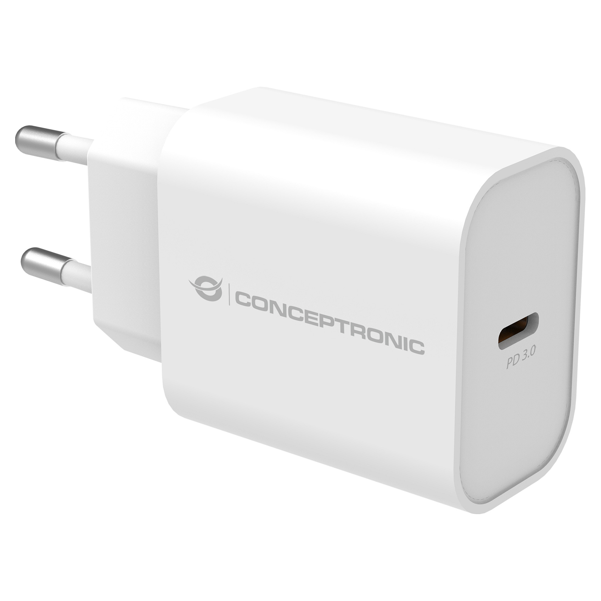 Adapter  Conceptronic 1-Port USB-C Charger / 25W / PD 3.0 / PPS – Bardhë - 1