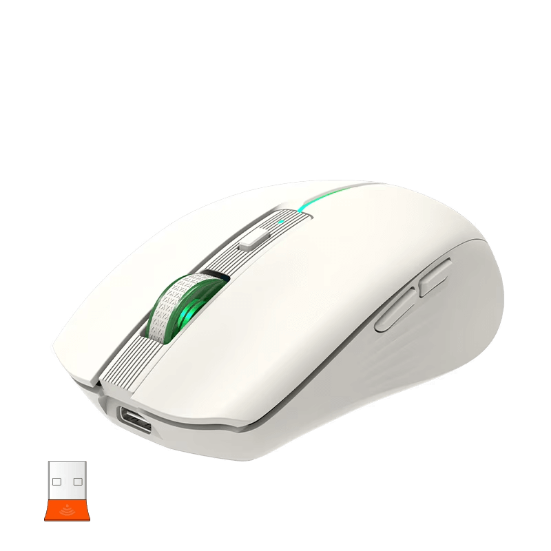 Maus pa Kabllo Meetion BTM002-02 Khaki Dual Mode / 2.4G / Bluetooth / USB Type-C / e krem - 5