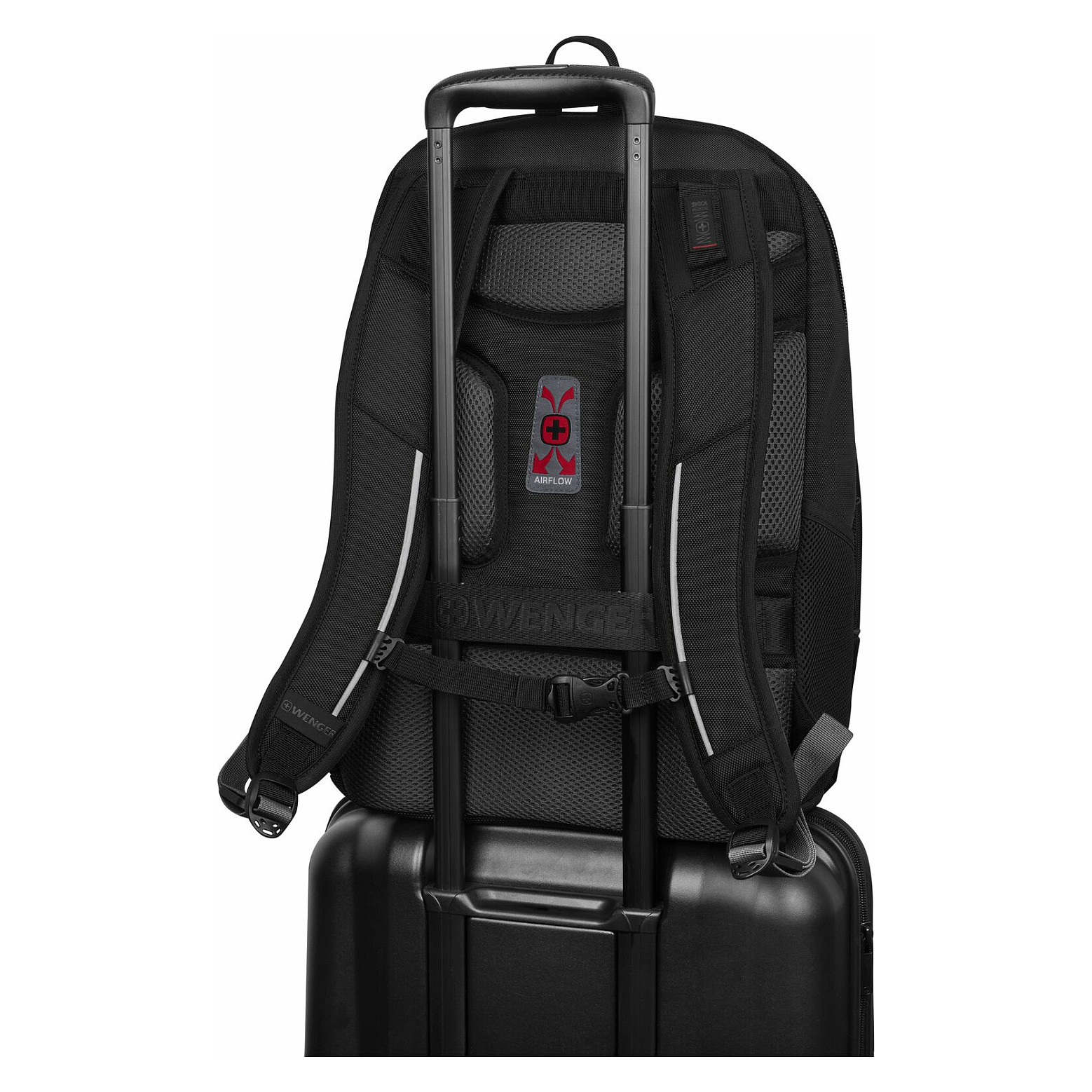 Çantë Wenger Carbon Pro 653129 / 15.6" / 33L / 77% Recycled / Tablet 10" / Trolley Strap - Zezë - 4