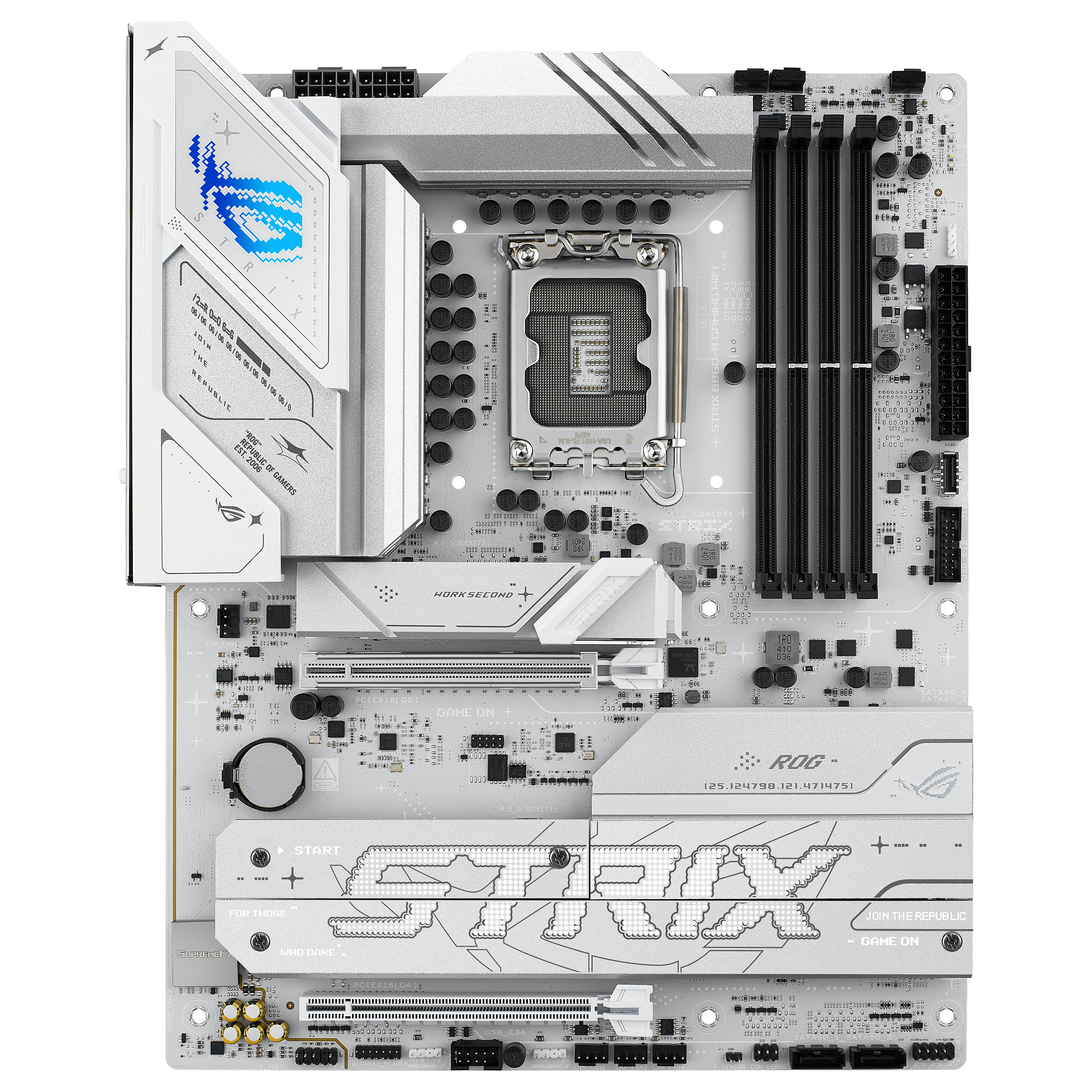 Pllakë Amë MB Intel LGA1851 ASUS ROG STRIX B860-A GAMING WIFI DDR5 - 2