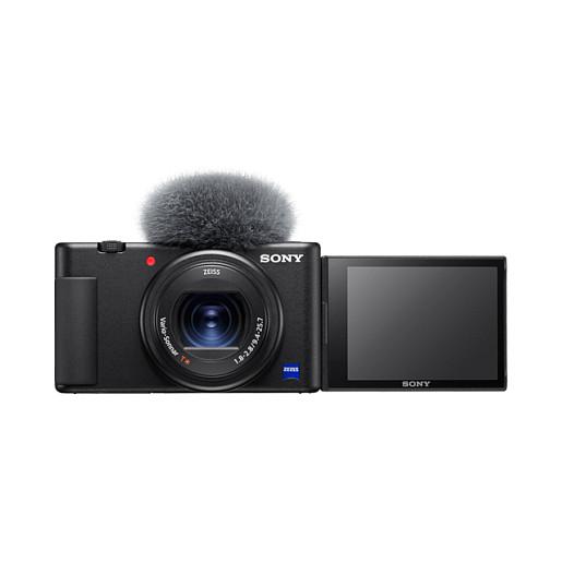 Kamerë Sony VLOGCAM ZV-1A – 20.1MP, 4K UHD, ZEISS 24–70mm f/1.8–2.8, Wi-Fi, Bluetooth – e Zezë - 1