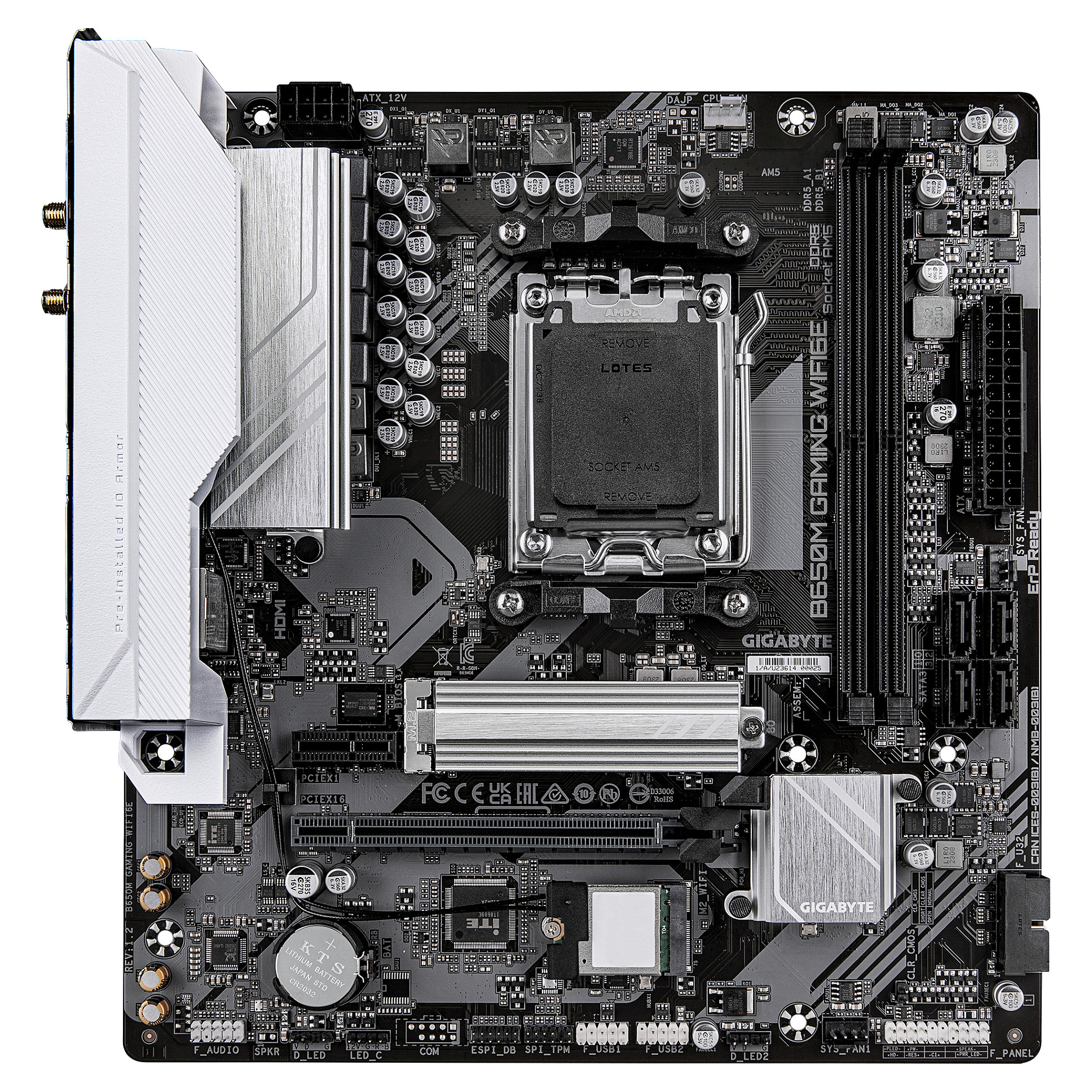 Pllakë Amë AMD AM5 GA-B650M Gaming WIFI6E / DDR5 / HDMI - 2