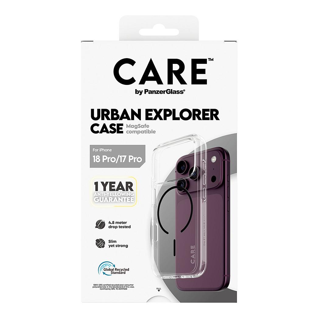 Aksesorë për telefon PanzerGlass CARE Urban Explorer / iPhone 17 Pro / iPhone 18 Pro / MagSafe / Mbrojtje 4.8m - Transparente/Zezë - 3