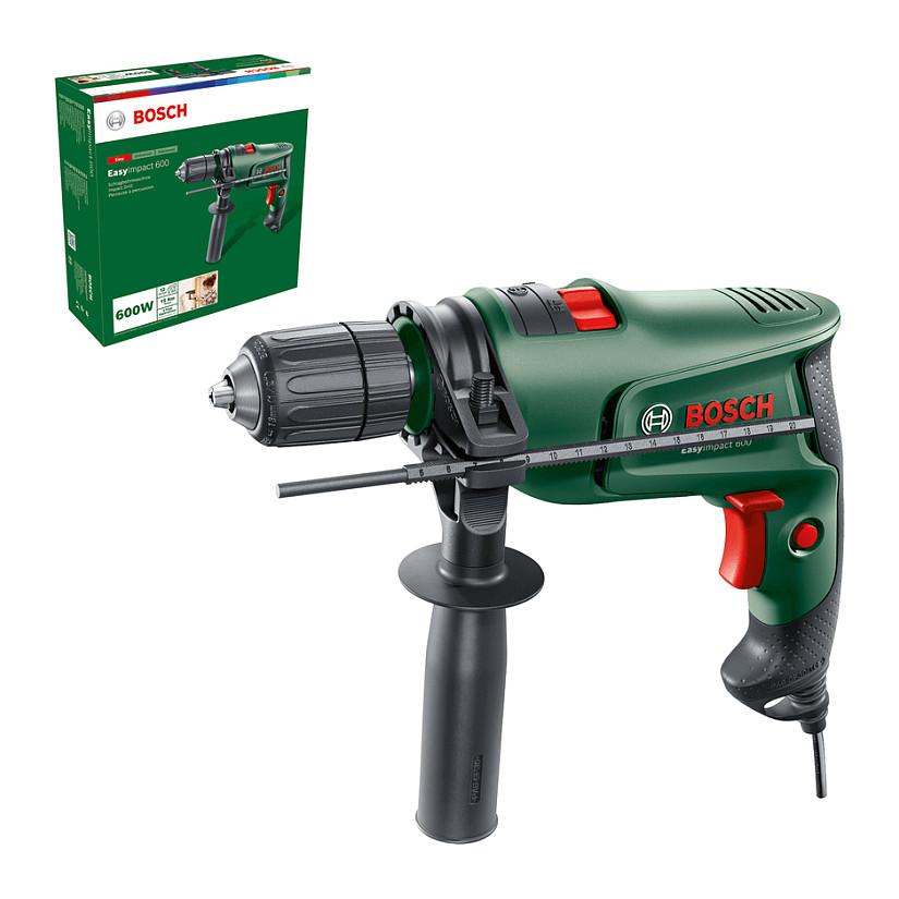 Shpuese me Goditje Bosch EasyImpact 600, 600W, 3000rpm, 13mm, 25mm - Gjelbër/Zezë - 2