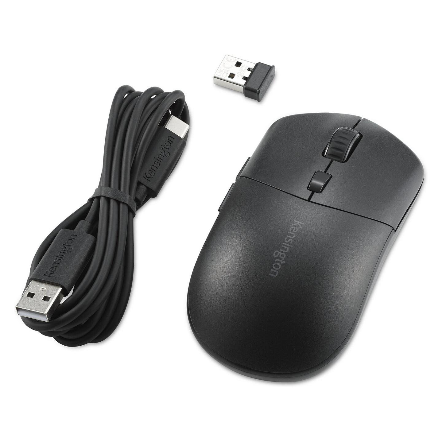 Maus pa Kabllo Kensington MY430 EQ / Optik / 2400 DPI / 6 Butona / 2.4 GHz / Bluetooth / USB-C / Bateri e Rikarikueshme - Zezë - 8