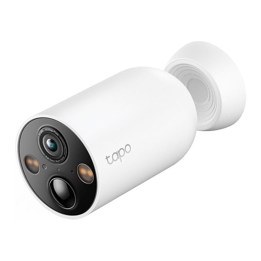 Kamerë Sigurie IP CCTV TP-Link Tapo C425, 4MP, 2K QHD, 2.1mm, Wi-Fi, 150°, Color Night Vision, AI, IR 15m, Bateri 10000mAh, IP66 - Bardhë - 2