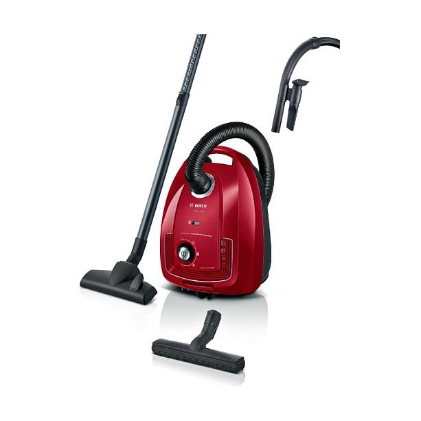 Fshesë me Vakum Bosch Serie 4 BGD38RD1H / 600W / 4L / 10m - Kuqe/Zezë