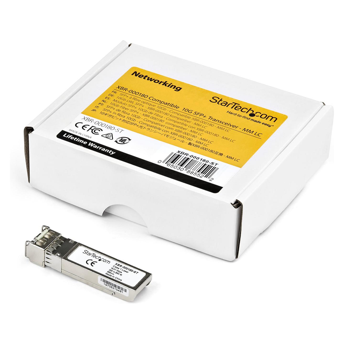 Transceiver SFP+ StarTech.com JD092B-ST, 10Gbps, 10GBASE-SR, Multi-Mode, 850nm, LC Duplex, deri në 300m - Argjend - 4