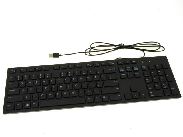 Tastierë me kabllo Dell KB216 / USB / Full-Size / 104 Çelësa / QWERTY US - Zezë