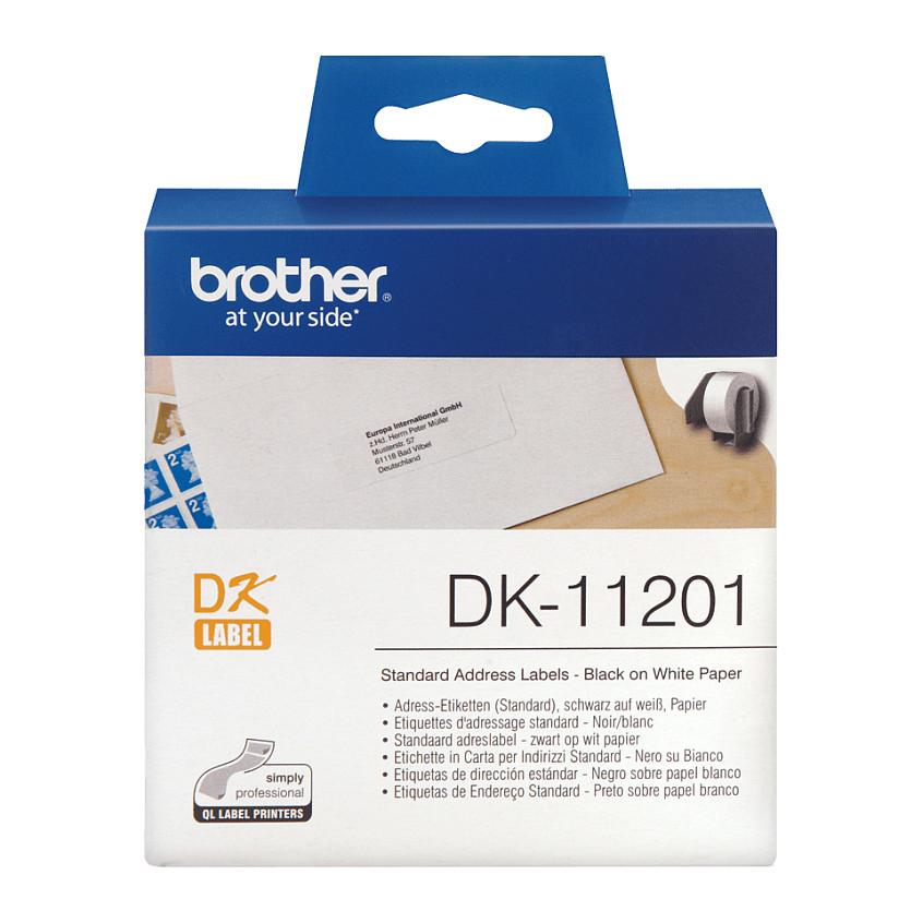Etiketa Adresimi Brother DK-11201, 29 × 90 mm, 400 copë - Bardhë - 2
